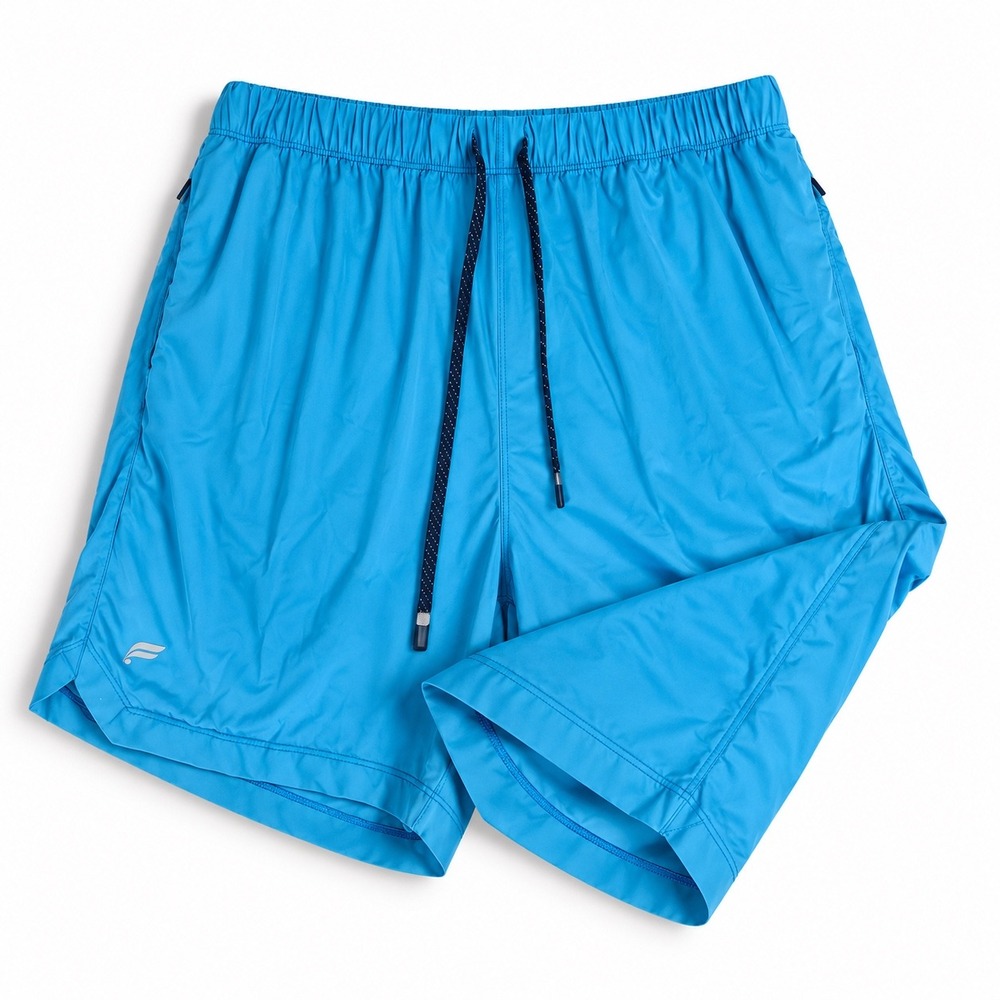 Fabletics Fundamental Men's Shorts L Blue 4" Inseam Training Gym Athletic